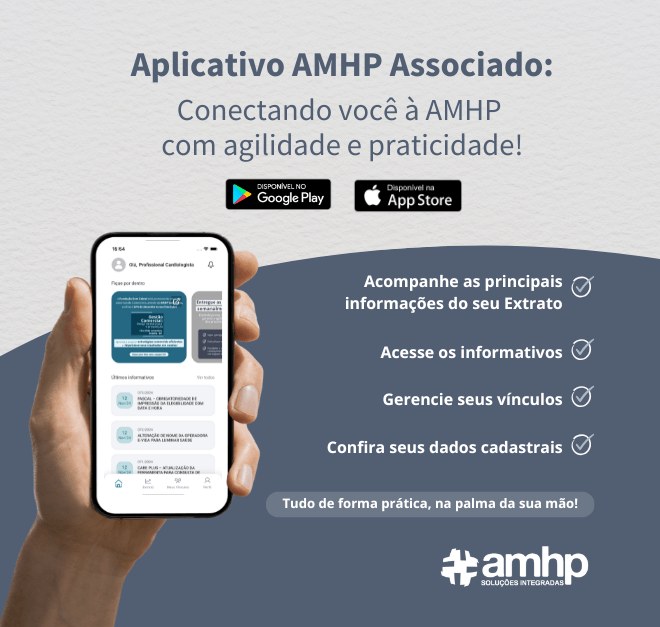 Banner Aplicativo AMHP Associado